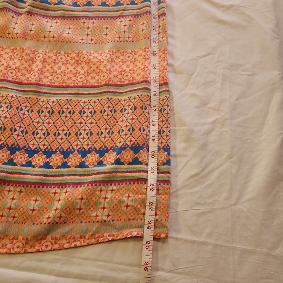 Everly Boho Striped Adjustable Spaghetti Strap Mini Dress Size Small - Picture 7 of 12